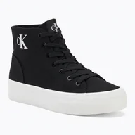 Trampki damskie - Trampki damskie Calvin Klein YW0YW01764 Vulc Flatform Mid Cv Mg black/bright white - miniaturka - grafika 1