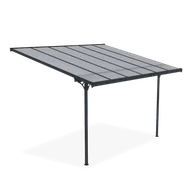 Garaże i wiaty - Wiata tarasowa ATLANTA 3,7x3m Cold Grey - miniaturka - grafika 1