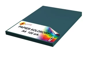 Papier kolorowy A4 80g turkusowy ciemny 100 arkuszy - Papier do drukarek - miniaturka - grafika 1