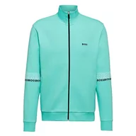 Bluzy męskie - BOSS Męska bluza Skaz 1 Regular -Fit z wielokolorowym logo, Open Green340., XXL - miniaturka - grafika 1