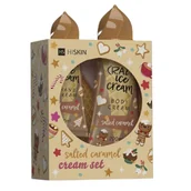 Zestawy kosmetyków damskich - HISKIN SET Crazy Ice Cream krem do rąk Słony Karmel 60ml + krem do ciała Słony Karmel 200ml - miniaturka - grafika 1