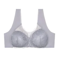 Biustonosze - Biustonosz zapinany z przodu z koronką - miniaturka - grafika 1