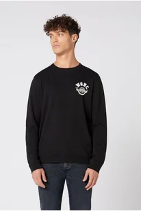 Męski longsleeve Wrangler LS GLOBE TEE M - Bluzy męskie - miniaturka - grafika 1