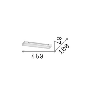 Ideallux Ideal Lux kinkiet LED Balance czarny, metal szerokość 45 cm - Lampy ścienne - miniaturka - grafika 1