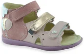 Buty dla dziewczynek - Letnie sandałki dla dziewczynki skórzane BARTEK 71158 Różowe - miniaturka - grafika 1