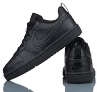 Buty sportowe damskie - Buty Młodzieżowe Skórzane Czarne Nike Court Borough Low 2 (gs) R-35,5 - miniaturka - grafika 1