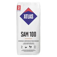 Zaprawy budowlane - Atlas Samopoziomująca masa szpachlowa 5-30 mm  SAM 100 25 kg - miniaturka - grafika 1