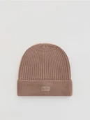 Czapki damskie - Reserved - Czapka z wiskozą - brązowy - miniaturka - grafika 1