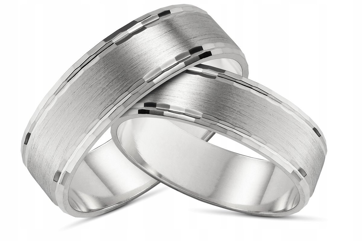 Obrączka srebrna próba 925+GRAWER 5mm OB39 ŚLUB