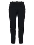 Spodnie sportowe damskie - Haglöfs Spodnie softshellowe w kolorze czarnym - miniaturka - grafika 1