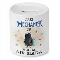 Skarbonki - SKARBONKA DLA BUDOWLAŃCA KUBEK FACHOWCA PREZENT z Nadrukiem ze Zdjęciem z N + Opakowanie na prezent (wzór 01) - miniaturka - grafika 1