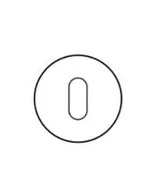 Szyldy i rozety - ROZETA OKRĄGŁA VDS KLUCZ R68F KOLOR MIEDŹ-SATYNA - miniaturka - grafika 1