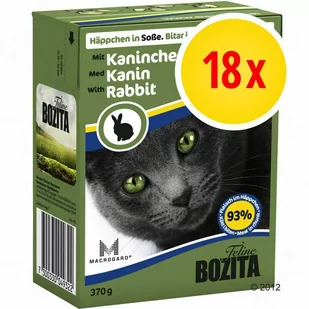 Zestaw Bozita w sosie, 18 x 370 g - Królik - Mokra karma dla kotów - miniaturka - grafika 1