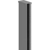 Akcesoria do armatury i ceramiki - Mexen listwa przyścienna do ścianki prysznicowej, gun gray szczotkowany - 800-00-66 - miniaturka - grafika 1