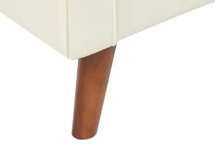 Sofa 2-osobowa tapicerowana biała LOKKA - Sofy i kanapy - miniaturka - grafika 10