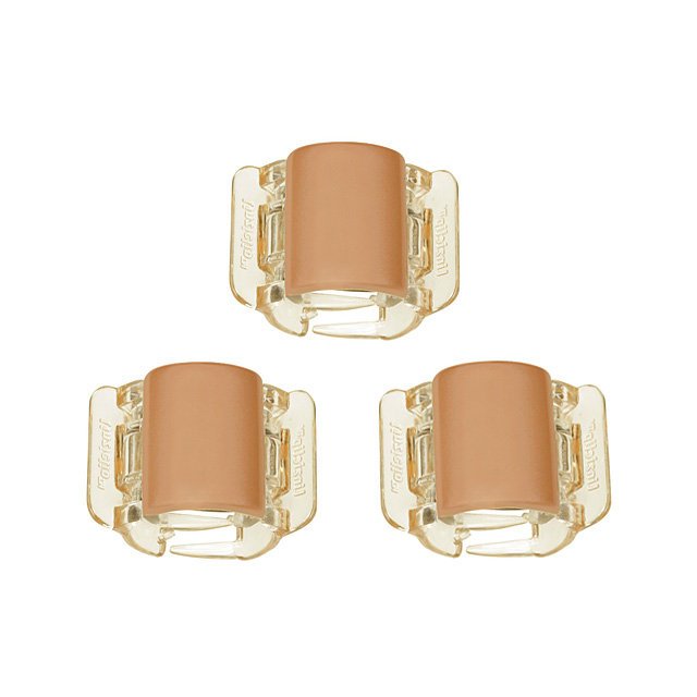 Linziclip, Klamry Mini Matt Peach, 3 sztuki