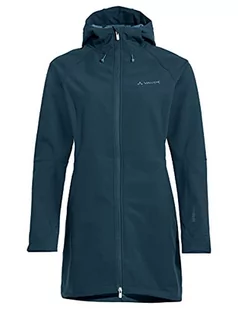 VAUDE Skomer Softshell Coat, zielony (kwarc), 38 - Płaszcze damskie - miniaturka - grafika 1