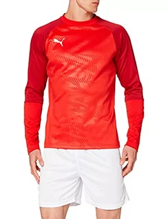 Bluzy męskie - PUMA męska bluza treningowa z podstawą potu, czerwona papryka chili, XL - grafika 1