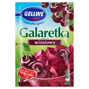 Gellwe - Galaretka o smaku wiśniowym - Dodatki do ciast w proszku - miniaturka - grafika 1