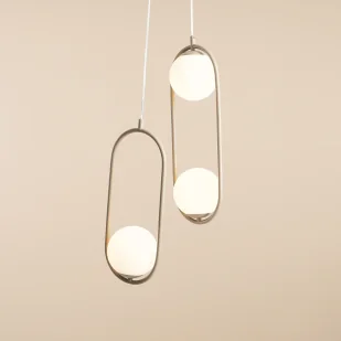 Riva lampa wisząca 2-punktowa beżowa 1086H17 - Lampy sufitowe - miniaturka - grafika 6