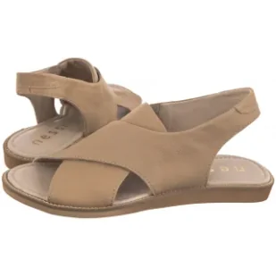 Sandały Beżowe 19560 lico (NE186-e) Nessi - Sandały damskie - miniaturka - grafika 1