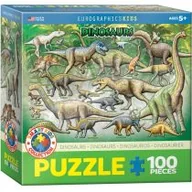 Puzzle - Puzzle 100 el. Smartkids Dinosaurs Eurographics - miniaturka - grafika 1