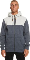 Bluzy męskie - bluza męska QUIKSILVER KELLER ZIP HOOD Navy Blazer Heather - BYJH - miniaturka - grafika 1