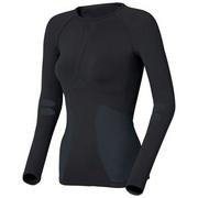 Pozostała odzież narciarska - Odlo, koszulka techniczna damska, Shirt l/s crew neck EVOLUTION WARM - 180901/15000, rozmiar L - miniaturka - grafika 1
