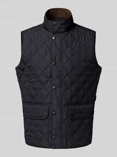 Kamizelka pikowana o kroju regular fit z zatrzaskami model ‘LOWERDALE GILET’ - Kamizelki męskie - miniaturka - grafika 1