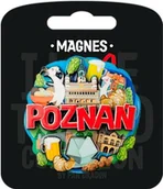 Magnesy - Pan Dragon Magnes I love Poland Poznań - gadżet - miniaturka - grafika 1