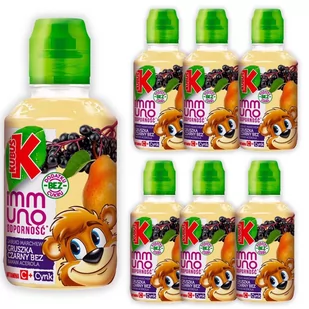 Kubuś Immuno Odporność Sok gruszka banan czarny bez 200 ml x 6 sztuk - Soki i napoje niegazowane - miniaturka - grafika 1