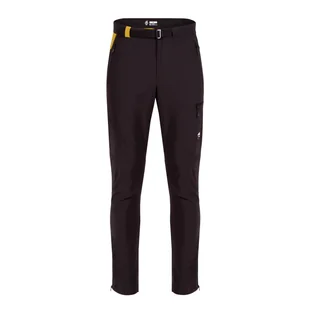 Męskie spodnie softshellowe High Point Versa Pants Rozmiar: S / Kolor: czarny/żółty - Spodnie sportowe męskie - miniaturka - grafika 1