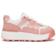 Sneakersy damskie - Buty Sportowe Damskie Sneakersy Na Platformie Różowe Wygodne Wiosenne Eleganckie 40 - miniaturka - grafika 1