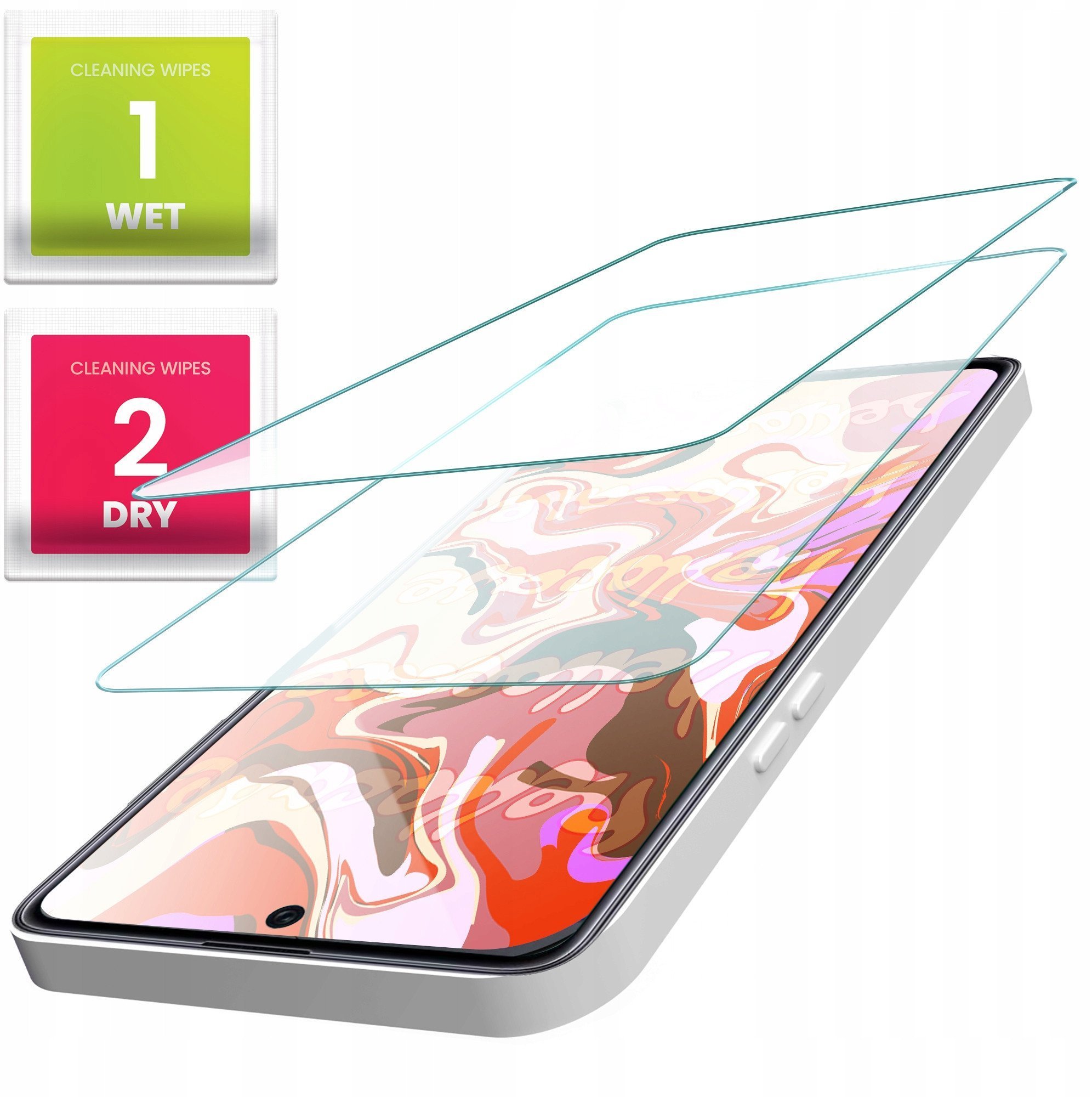 2-PAK Szkło Hartowane do OnePlus 12 szybka 9H, płaskie 2.5D, ochronne