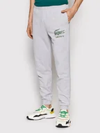 Spodnie sportowe męskie - Lacoste Spodnie dresowe XH0229 Szary Regular Fit - miniaturka - grafika 1