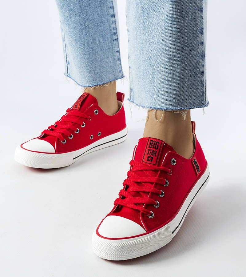 Czerwone klasyczne trampki Big Star JJ274124-39