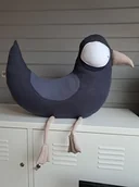 Kołdry i poduszki dla dzieci - Wyjątkowa pluszanko-poduszka Ptak z 100% bawełny - miniaturka - grafika 1