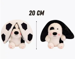 Pluszowy Piesek z Motywem Piłki Nożnej 20 cm Niespodzianka 2w1 - Maskotki i pluszaki - miniaturka - grafika 1