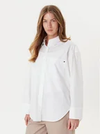 Koszule damskie - Tommy Hilfiger Koszula New Easy WW0WW45892 Biały Relaxed Fit - miniaturka - grafika 1