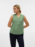 Bluzki damskie - Vero Moda Bluzka w kolorze zielonym - miniaturka - grafika 1