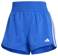 Spodenki damskie - adidas Damskie szorty Pacer Training z 3 paskami tkane z wysokim stanem - miniaturka - grafika 1