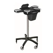 Meble fryzjerskie - Ceriotti Service Plus, pomocnik fryzjerski, czarny - miniaturka - grafika 1