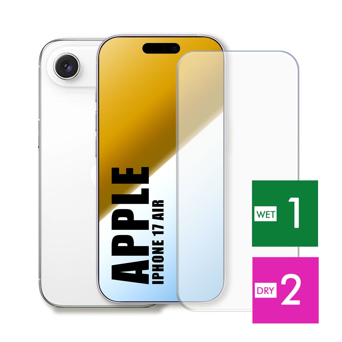 SZKŁO HARTOWANE DO APPLE IPHONE 17 AIR SZYBKA 9H OCHRONNE PANCERNE