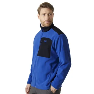 Męska kurtka polarowa Helly Hansen Daybreaker Block Jacket cobalt 2.0 - S - Kurtki i kamizelki sportowe męskie - miniaturka - grafika 1
