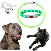 Obroże dla psów - Obroża dla psa LED świecąca ładowana usb max 68cm - miniaturka - grafika 1