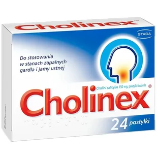 Cholinex 150mg x24 pastylki do ssania - Przeziębienie i grypa - miniaturka - grafika 1