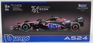 Samochody i pojazdy dla dzieci - F1 bolid Alpine A524 BWT Bburago #31 Esteban Ocon BBurago 1:43 KASK - miniaturka - grafika 1
