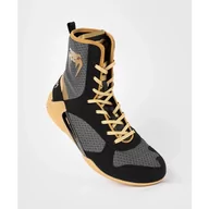 Kimona, stroje i obuwie - Venum Buty Bokserskie Elite Black/Beige - miniaturka - grafika 1