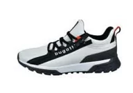 Klapki i japonki męskie - bugatti man Męskie klapki Lightning Slipper, białe, 44 EU, biały, 44 EU - miniaturka - grafika 1