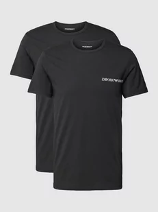 T-shirt z nadrukiem z logo - Piżamy męskie - miniaturka - grafika 1